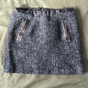 Wool mini skirt